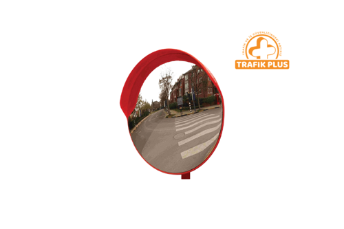 Trafik Güvenlik Aynası 100 cm Turuncu , Tümsek Ayna, Otopark Aynası