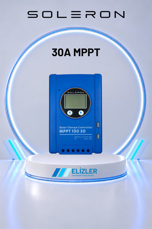 SOLERON 30A MPPT ŞARJ KONTROL CİHAZI 12/24V