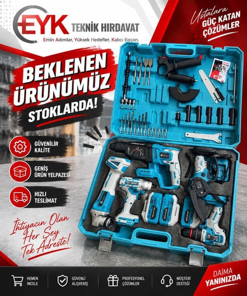 5'Lİ MATKAP SET ŞARJLI
