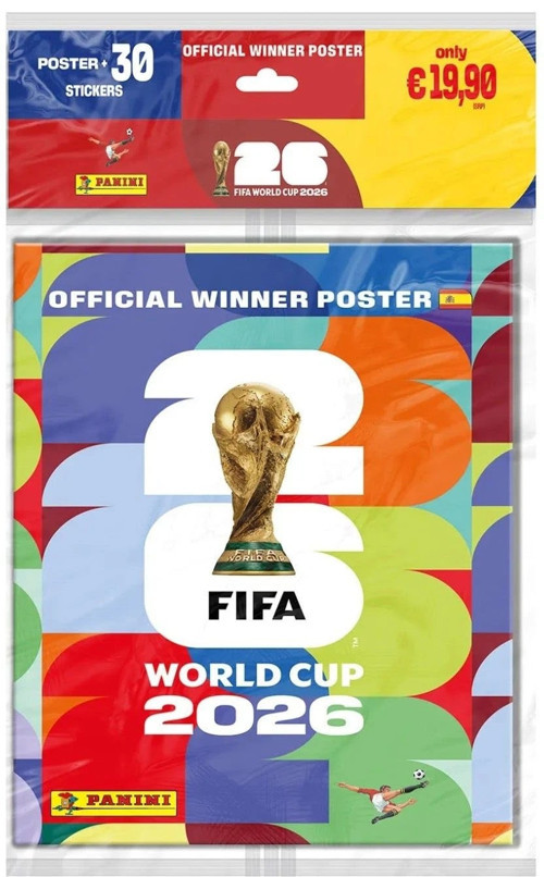 FIFA World Cup 2026 İspanya Şampiyonluk Posteri + 30 Sticker Official Winner