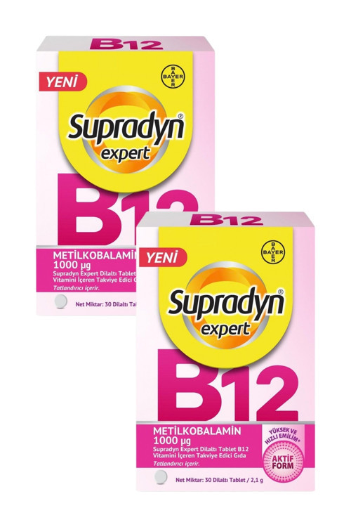 Expert B12 30 Dilaltı Tablet x 2 Adet