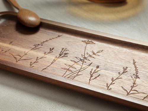 Woodflower Akasya Sunum Tabağı 40 cm