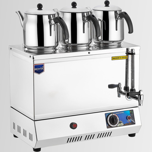 EP03 55 Model Üç Demlikli Elektrikli Pleytsiz Çay Ocağı - Kahveci Takımı 33 lt 2200 W