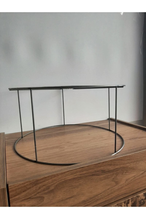 Hobi Abajur Ve Lambader Teli Çemberi 40 Cm Çap 20 Cm Yükseklik Büyük Boy