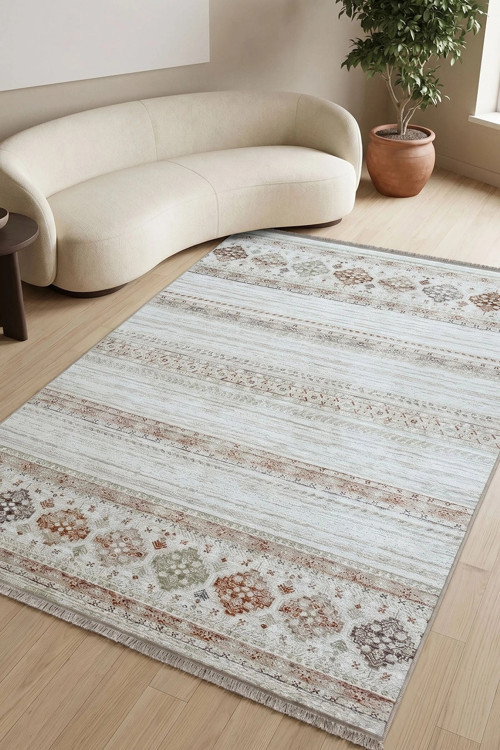 Bahar 3008 Multi Etnik Desenli Akrilik Halı