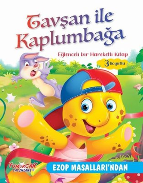 Tavşan ile Kaplumbağa - Eğlenceli Bir Hareketli Kitap 3 Boyutlu