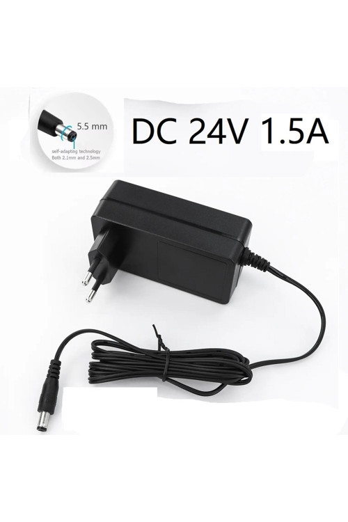 2 Adet DC 24V 1.5A Nem Nozülü Adaptörü