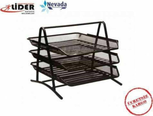 Evrak Rafı Metal 3 Katlı Faturalı Ürün
