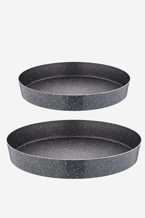 Granit Fırın Tepsisi Seti 40 - 32 CM Mükemmel Yapışmaz Yüzey