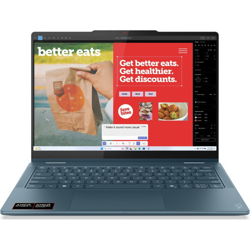 Yoga 7 2-In-1 AMD Ryzen AI 7 350 16GB 1TB SSD Windows 11 Home 14" 83JR00AETR - 1 TB - 16 GB