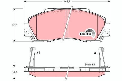 Honda CR-V HR-V Ön Fren Balatası 1995-2006