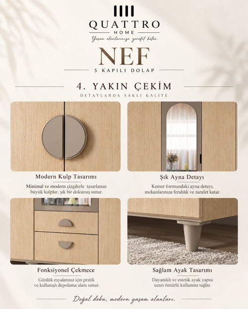 NEF 5 KAPAKLI DOLAP