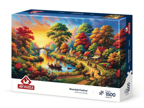Nehir Kıyısı Şenliği 1500 Parça Puzzle