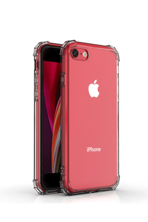 Iphone 7plus 8plus Uyumlu Şeffaf Köşe Korumalı Lüx Darbe Emici Silikon Telefon Kılıfı