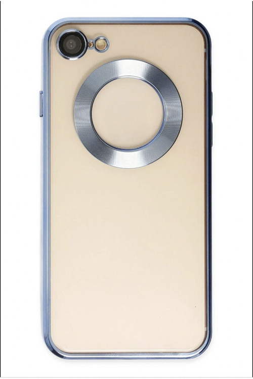 İphone 7 / 8 Logo Kısmı Açık Kamera Lens Korumalı Arkası Şeffaf Yumuşak Silikon Kapak Telefon Kılıfı