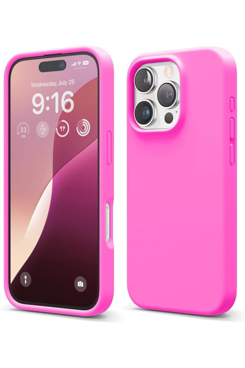 Soft Grade Serisi l İphone 15 Pro Max Içi Kadife Kamera Korumalı Lansman Silikon Telefon Kılıfı