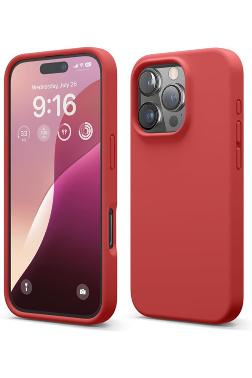 Soft Grade Serisi l İphone 16 Pro Içi Kadife Kamera Korumalı Lansman Silikon Telefon Kılıfı