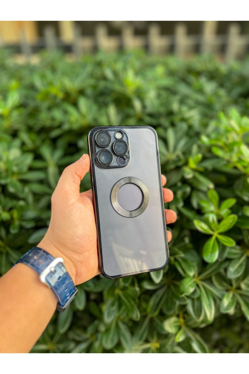 İphone 11 PRO Logo Açık Kamera Lens Korumalı Arkası Şeffaf Yumuşak Silikon Kapak Telefon Kılıfı