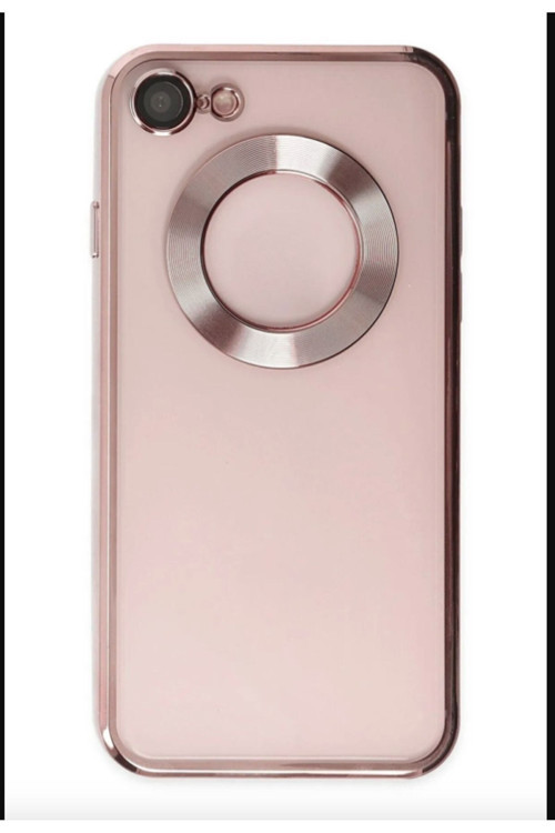 İphone 7 / 8 Logo Kısmı Açık Kamera Lens Korumalı Arkası Şeffaf Yumuşak Silikon Kapak Telefon Kılıfı
