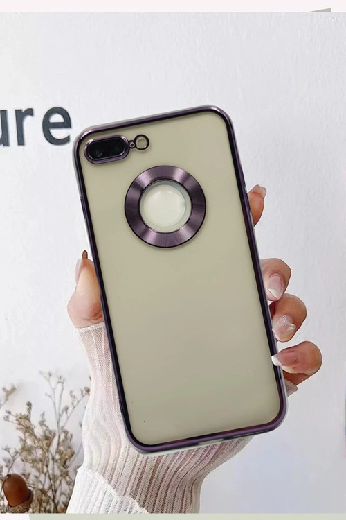 Iphone 7 Plus/8 Plus Uyumlu Kamera Lens Koruyuculu Elektroliz Lazer Silikon Telefon Kılıfı
