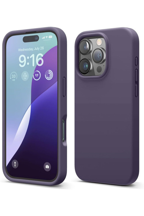 Soft Grade Serisi l İphone 16 Pro Içi Kadife Kamera Korumalı Lansman Silikon Telefon Kılıfı