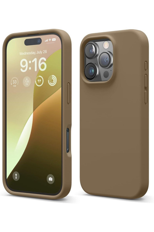Soft Grade Serisi l İphone 16 Pro Max Içi Kadife Kamera Korumalı Lansman Silikon Telefon Kılıfı