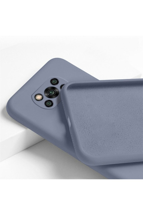 Xiaomi Poco X3 Nfc / X3 Pro Uyumlu Içi Kadife Kamera Korumalı Lansman Silikon Telefon Kılıfı Petrol