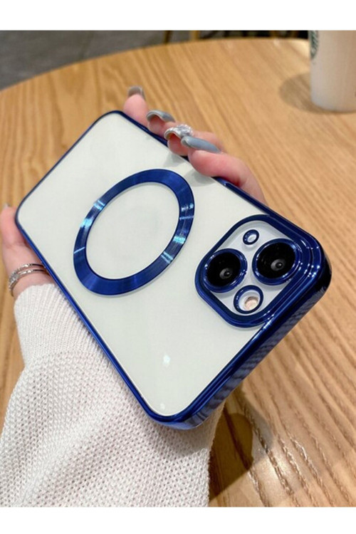 Apple Iphone 13 Kılıf Luxury Logo Detaylı Kenarları Renkli Kamera Korumalı Telefon Kılıfı