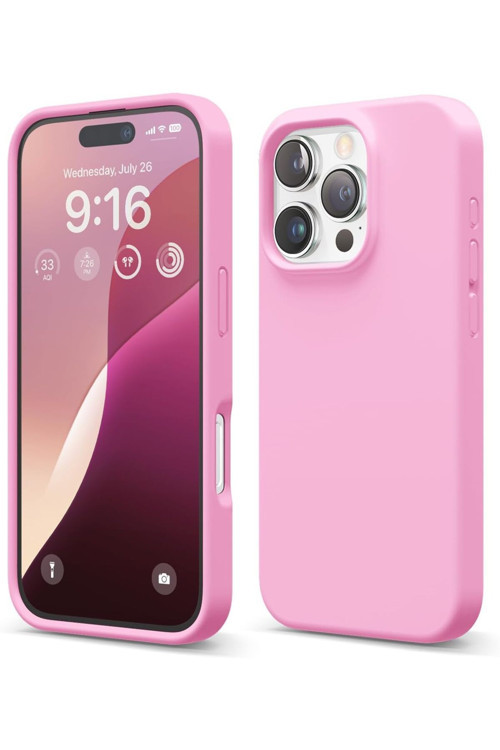 Soft Grade Serisi l İphone 16 Pro Max Içi Kadife Kamera Korumalı Lansman Silikon Telefon Kılıfı