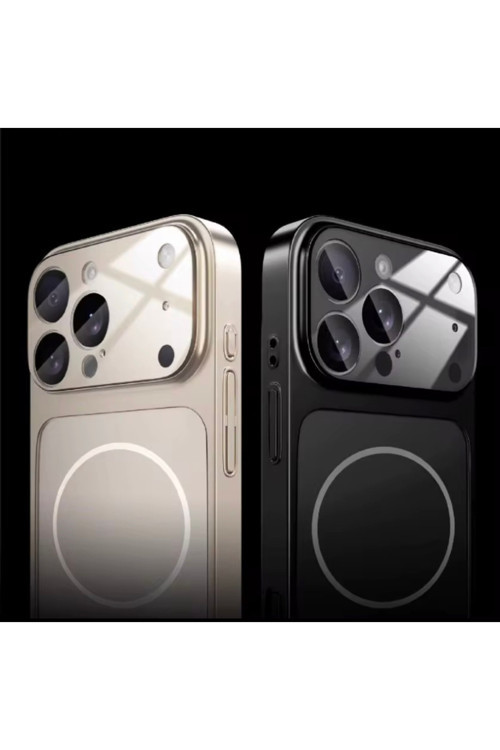 Titanyum Serisi | İphone 17 AİR Magsafe Destekli Manyetik Kamera Korumalı Parlak Telefon Kılıfı