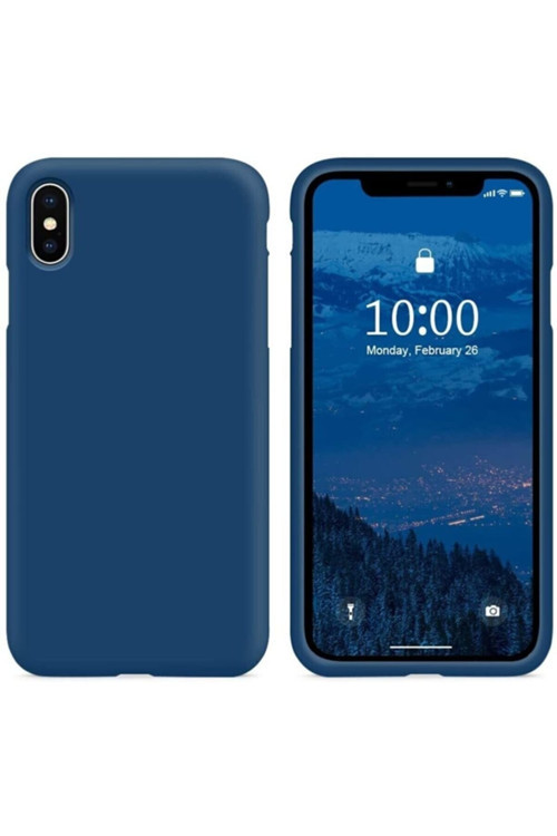 Apple Iphone X / Xs Uyumlu Içi Kadife Lansman Silikon Telefon Kılıfı