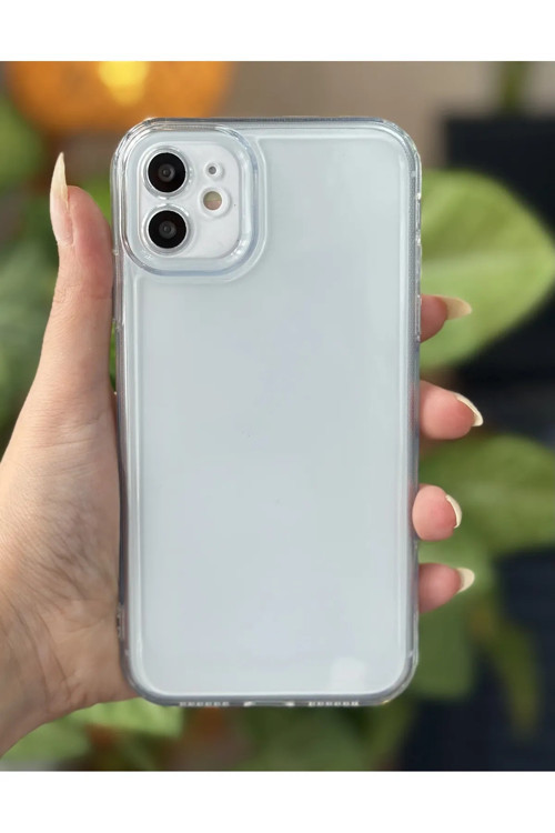 İphone 11 Telefon Kılıfı Şeffaf Yumuşak Silikon Kamera Korumalı Telefon Kılıfı ( 12 Görünümlü)