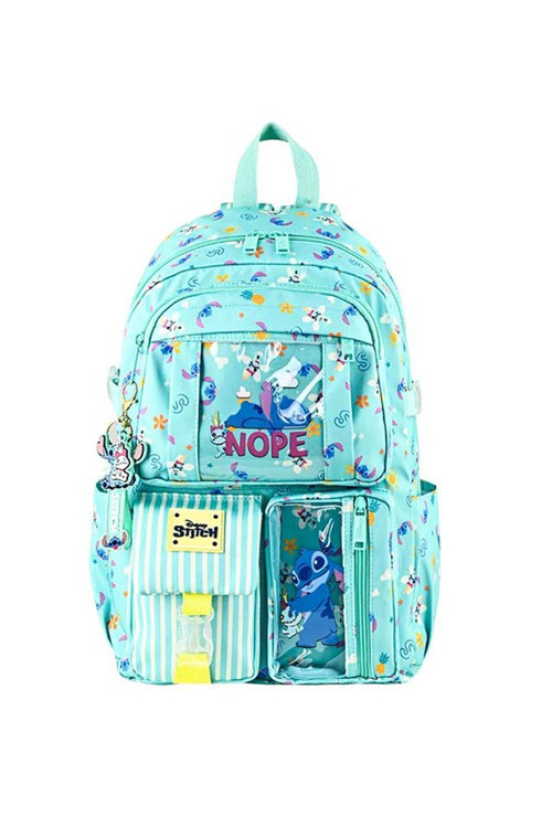OTTONYA 000190-49298 DISNEY STITCH İLKOKUL ÇANTASI CHARM-LX NOPE