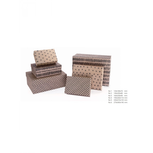 BX0134 CRAFTY BLACK DİKDÖRTGEN 6LI KUTU SET