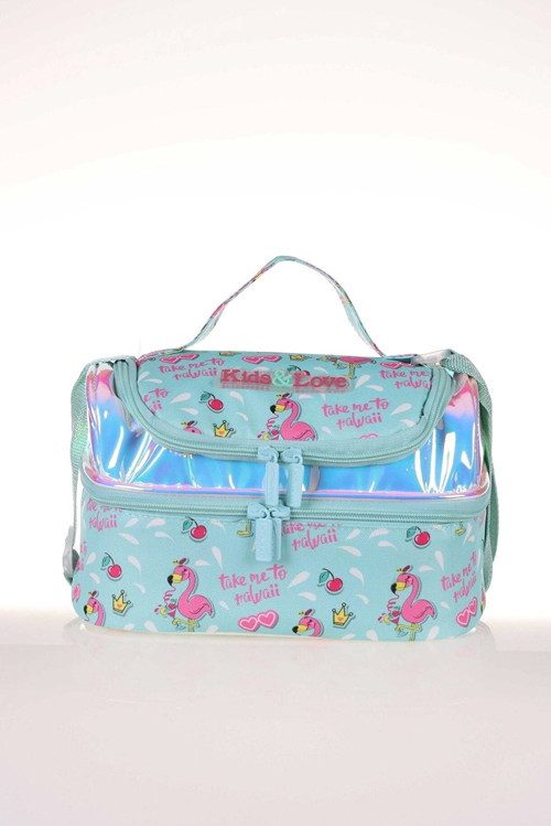 L7061 KIDS&LOVE FLAMINGO BESLENME ÇANTASI AYNALI