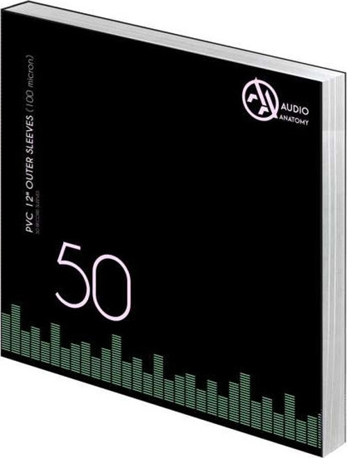 AUDIO ANATOMY - 50X 12" PVC OUTER SLEEVES (100 MICRON)