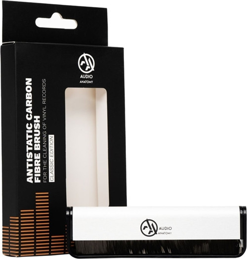 CARBON FIBRE BRUSH - CARBON FIBER BRUSH SILVER ALU - CLASSIC EDITION - BLACK LOGO