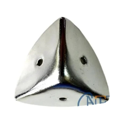 Dekoratif, Kutu, Sandık Köşesi - 45x28 Mm, Büyük, Nikel, 100 Adet