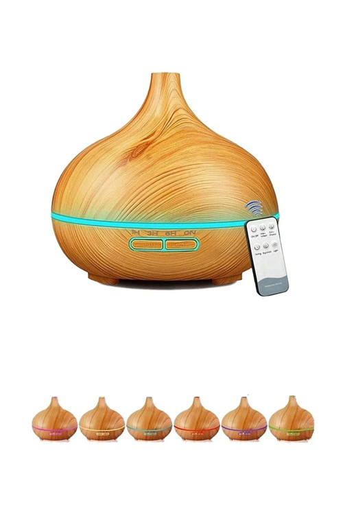 Vothoon Hava Nemlendirici 7 Led Işıklı Aromatik Oda Kokusu 550 Ml Kahve Aroma Difüzörü Buhar Makinas