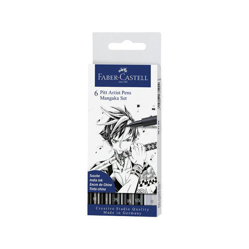 Faber Pitt Artist Pen Manga 6Lı Set Mangak 167124