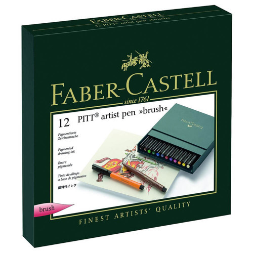 Faber Pitt Artist Pen 12 Renk Studio Box 167146