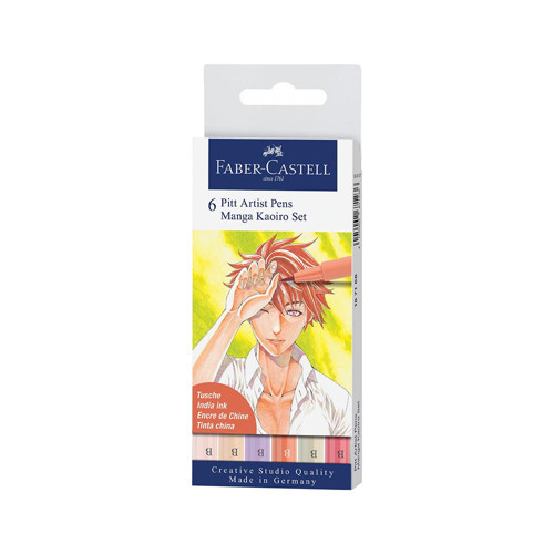 Faber Pitt Artist Pen Manga 6Lı Set Kaoir 167168