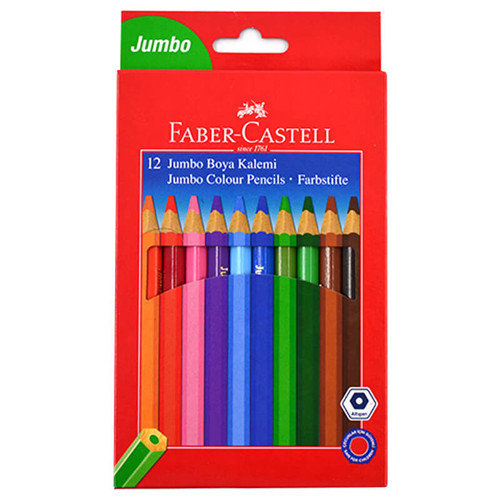 Faber Jumbo Kuruboya 12 Renk Tam Boy 951000