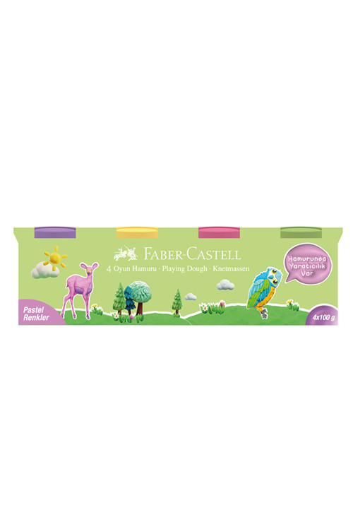 Faber Oyun Hamuru 4 Renk Pastel Renkler 000043