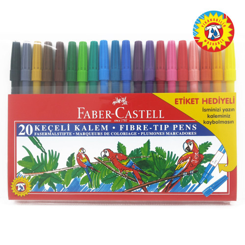 Faber Keçeli Kalem Yıkanabilir 20 Renk 155120