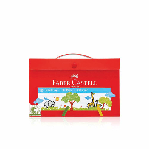 Faber Karton Çantalı Pastel Boya 18Li 000001