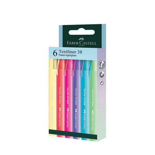 Faber Fosforlu Kalem 38 Pastel 6Lı 158218