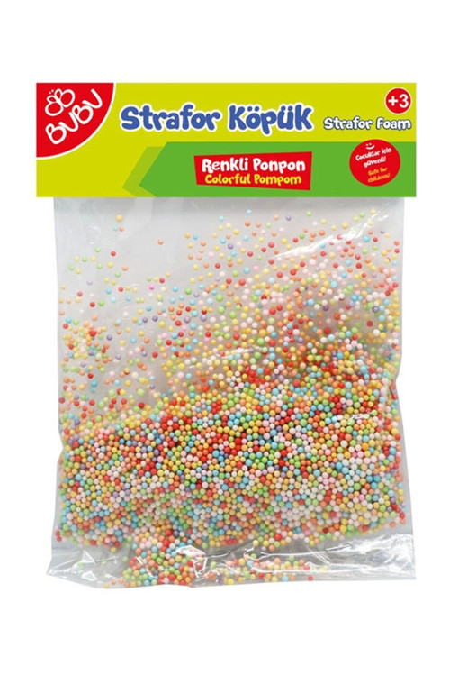 Bu-bu Kp0036 Strafor Köpük Renkli Ponpon