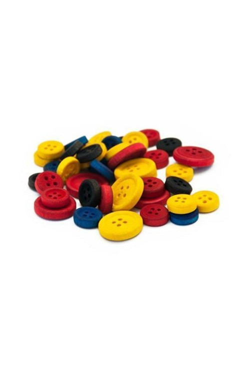 Bu-bu Hs0007 Renkli Düğme 1.2Cm -2.5Cm 60Lı Pk