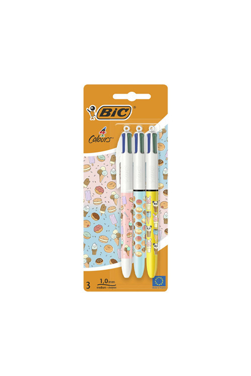 4 Colours Tükenmez Kalem Kawaıı 3Lü Bls 5037711